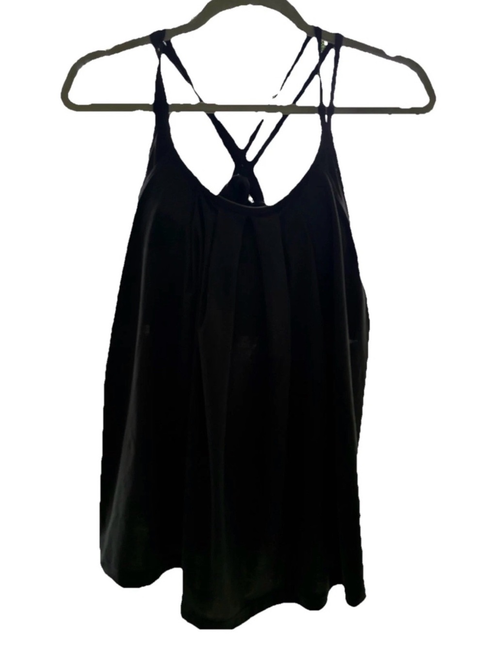 HALARA Black Double-Strap Flow Tank